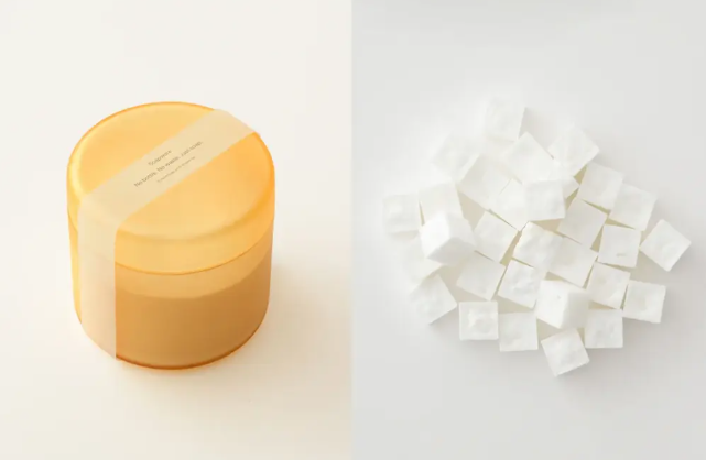 せっけんでできた容器